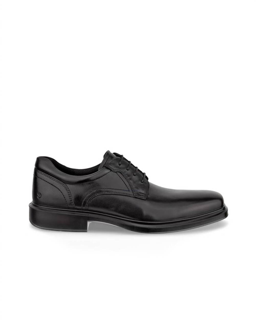 NEW ECCO men's helsinki leather derby shoe in black